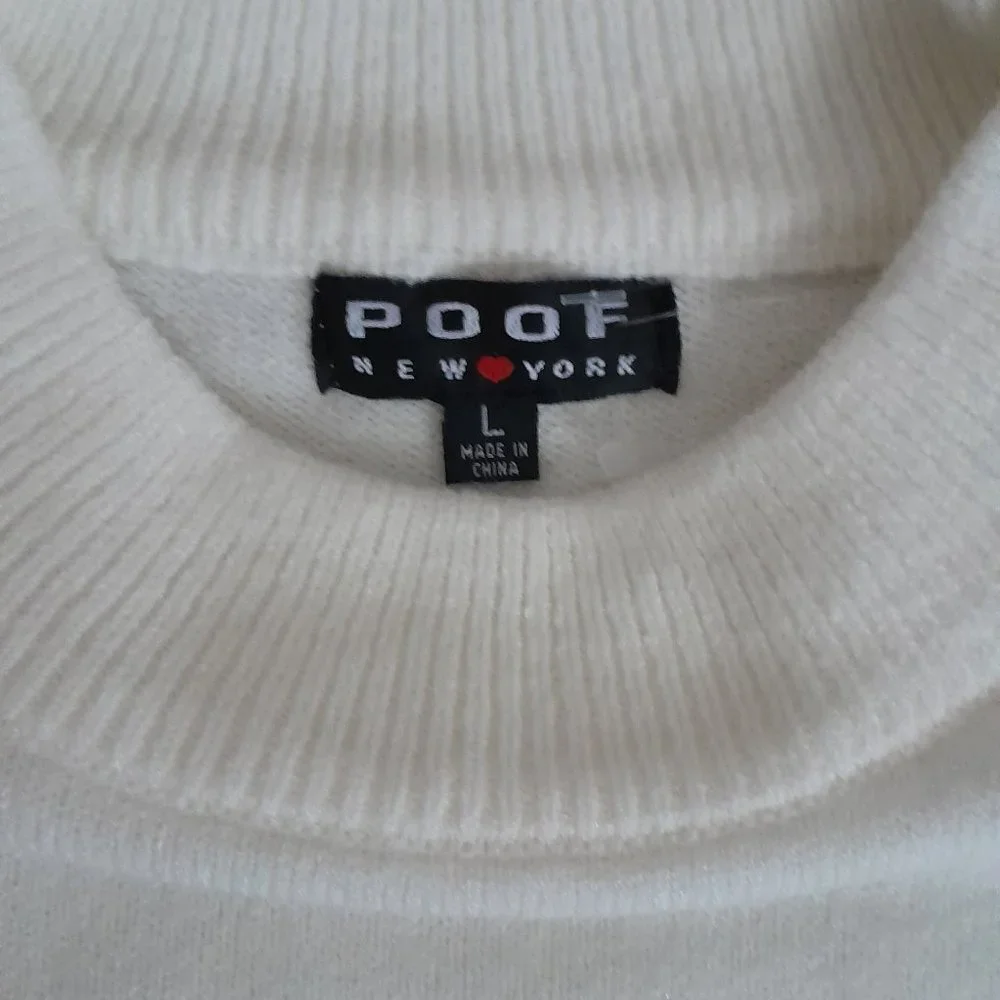 Vintage White Sunday Pullover Sweater - Picture 3 of 6